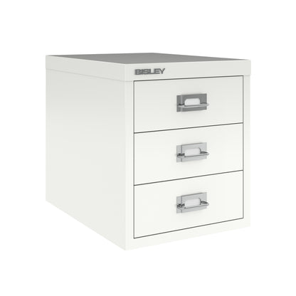 Bisley|3 Multidrawer|Steel|Filing Cabinet|279x380x325|Traffic White