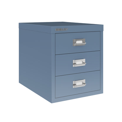 Bisley|3 Multidrawer|Steel|Filing Cabinet|279x380x325|Blue