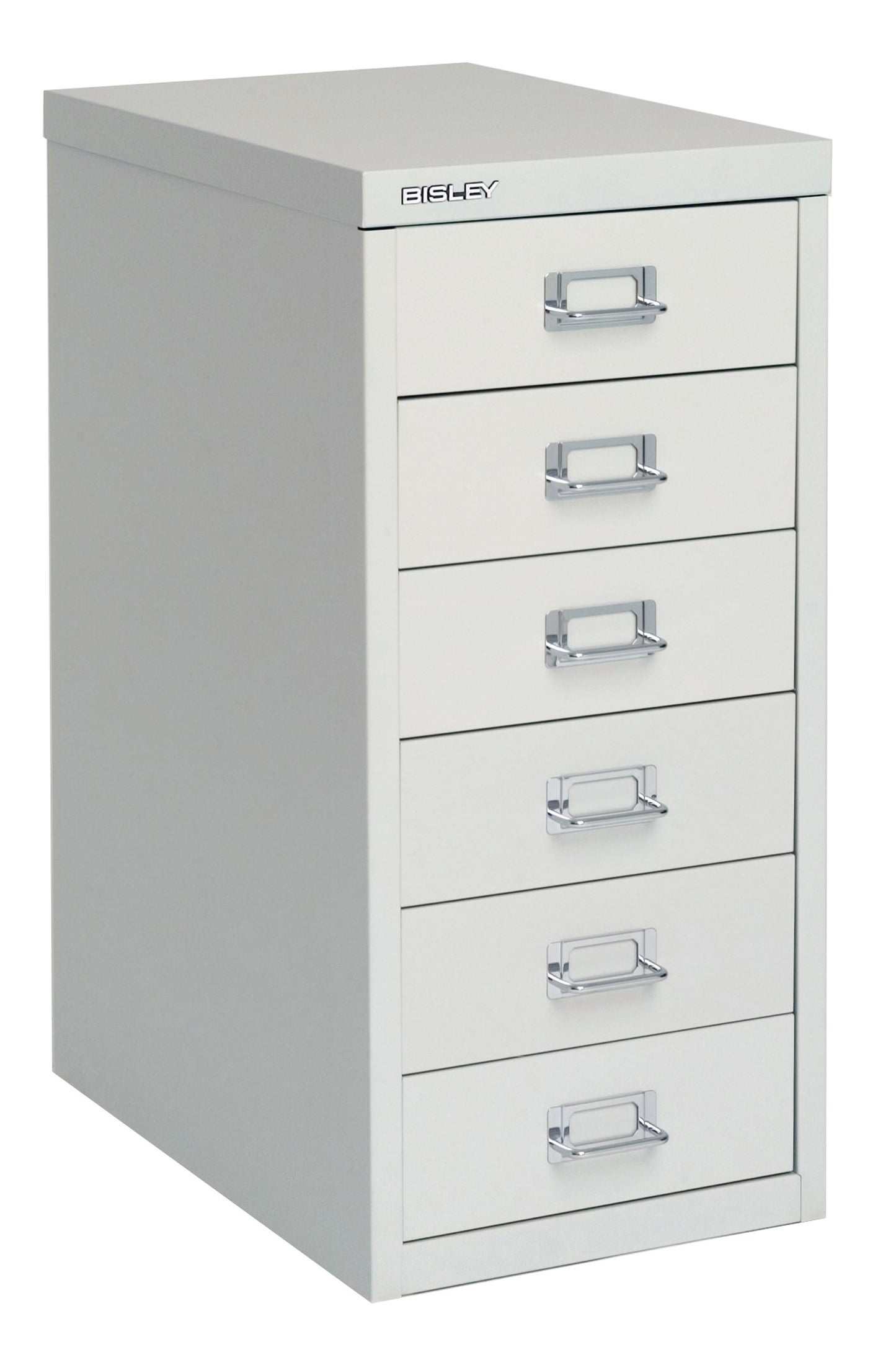 Bisley|6 Multidrawer|Steel|Filing Cabinet|279x380x590|Grey