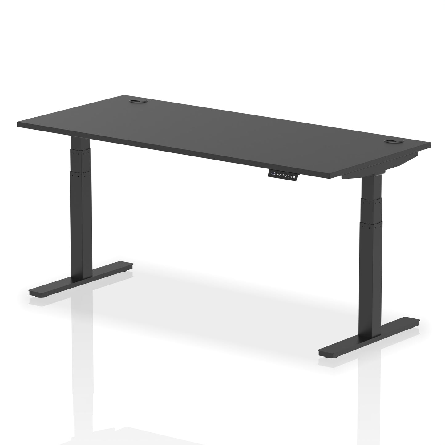 Air Height Adjustable Black Series Desk with Cable Ports