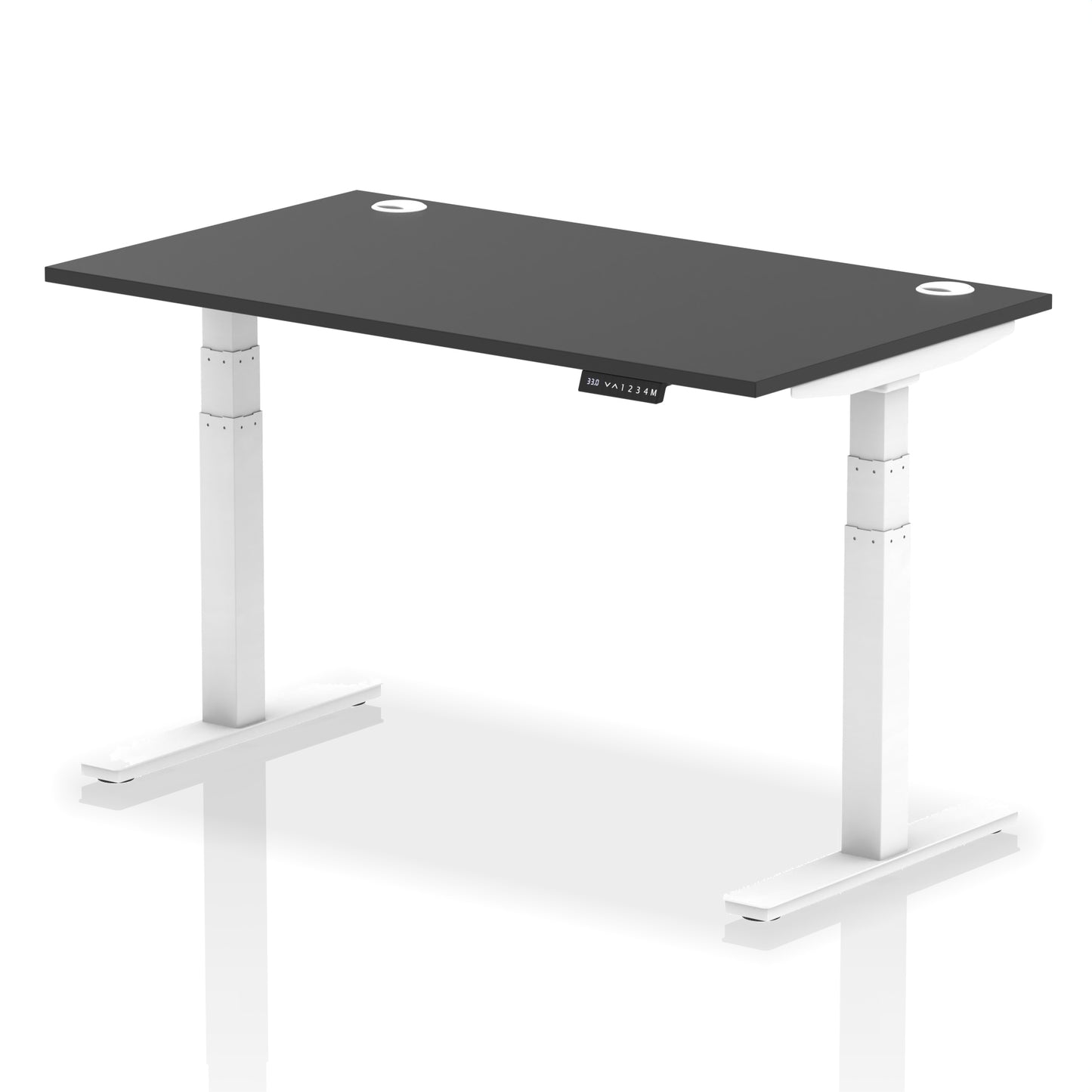 Air Height Adjustable Black Series Desk with Cable Ports