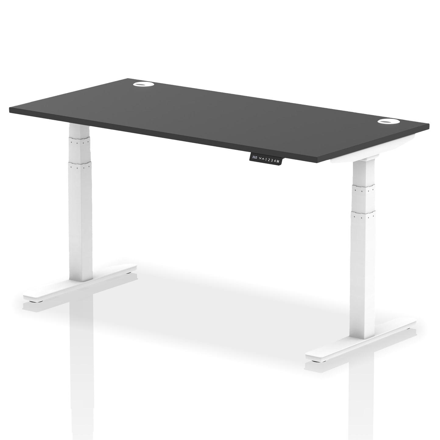 Air Height Adjustable Black Series Desk with Cable Ports