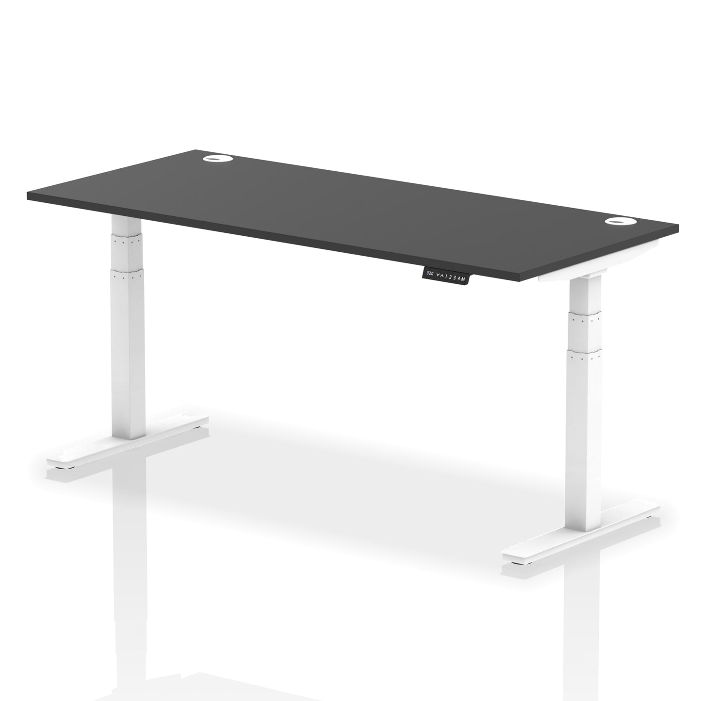 Air Height Adjustable Black Series Desk with Cable Ports
