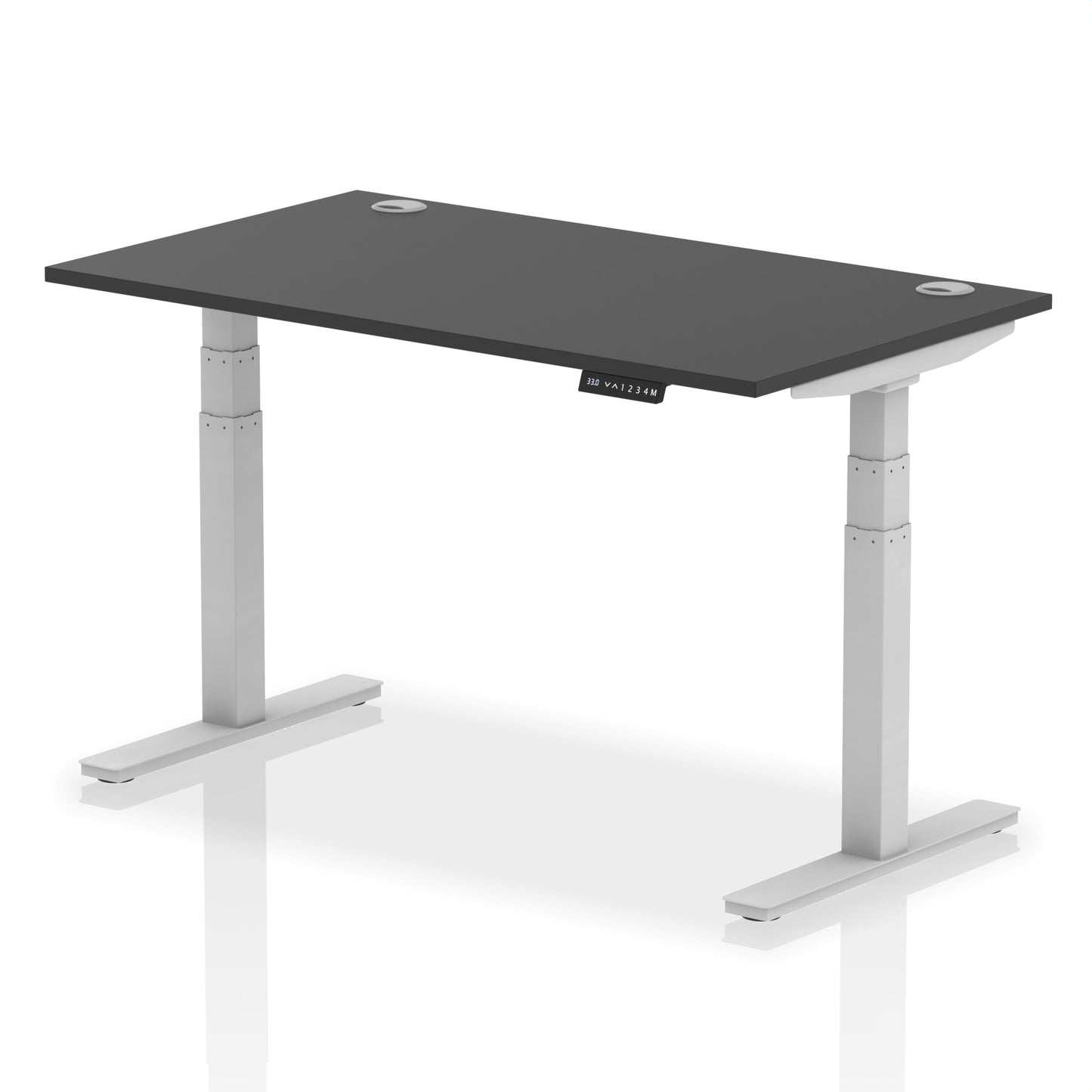 Air Height Adjustable Black Series Desk with Cable Ports