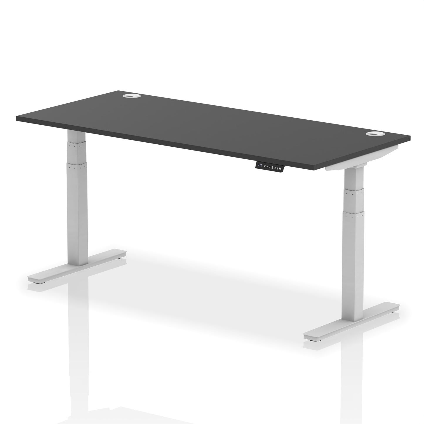 Air Height Adjustable Black Series Desk with Cable Ports