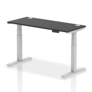 Air Height Adjustable Black Series Slimline Desk with Cable Ports