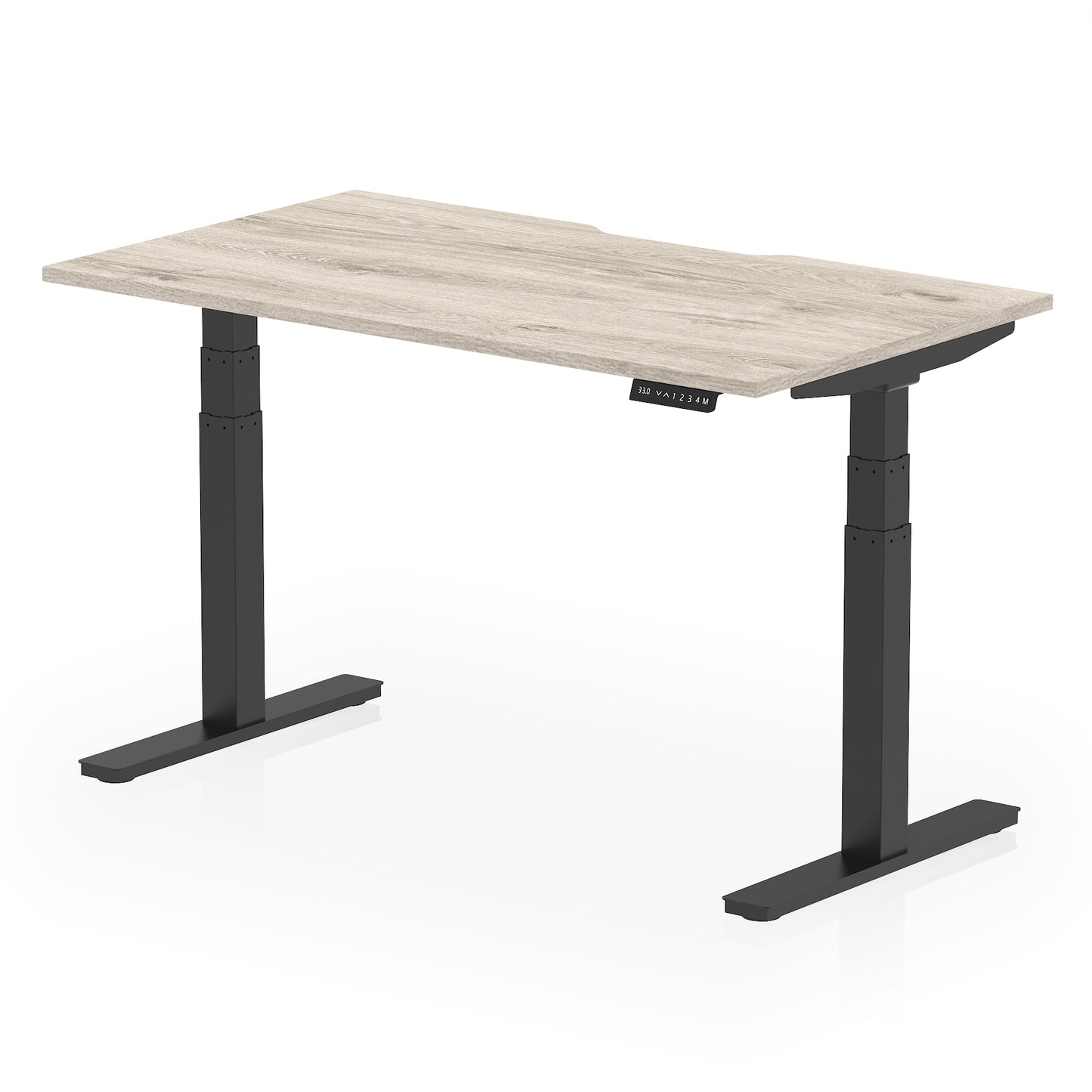 Air Scalloped Edge Height Adjustable Office Desk