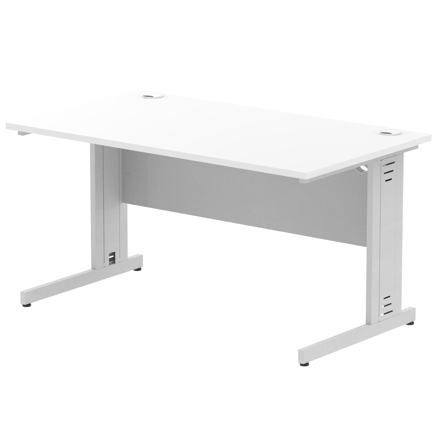 Impulse 1400mm Straight Desk Cable Managed Leg