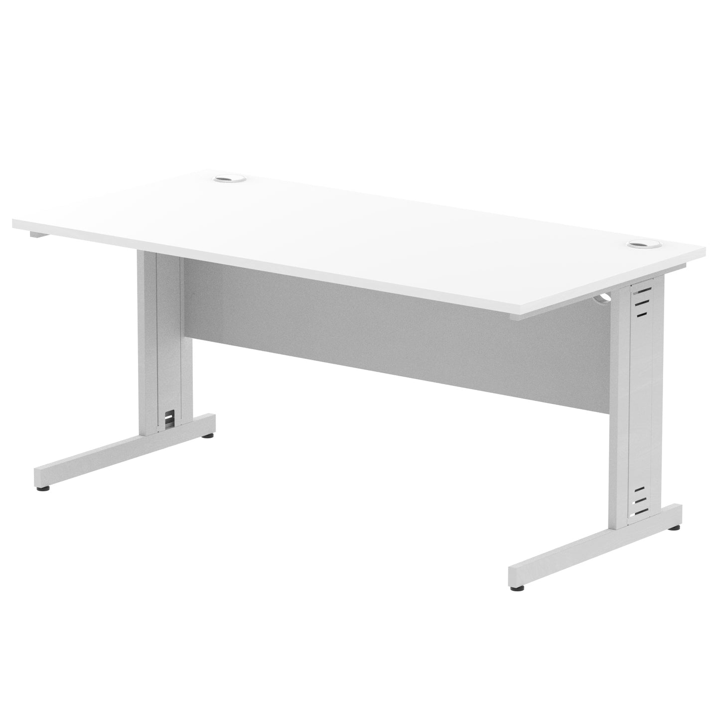 Impulse 1600mm Straight Desk Cable Managed Leg