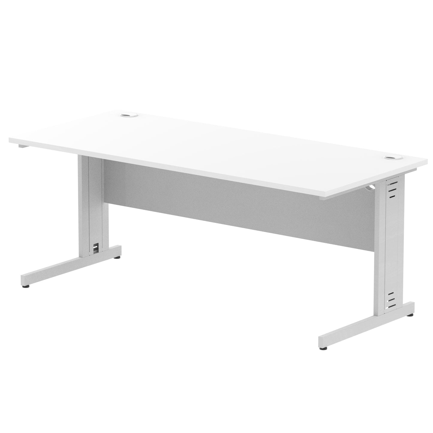 Impulse 1800mm Straight Desk Cable Managed Leg