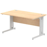 Impulse 1400mm Straight Desk Cable Managed Leg