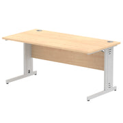 Impulse 1600mm Straight Desk Cable Managed Leg