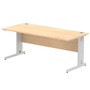 Impulse 1800mm Straight Desk Cable Managed Leg