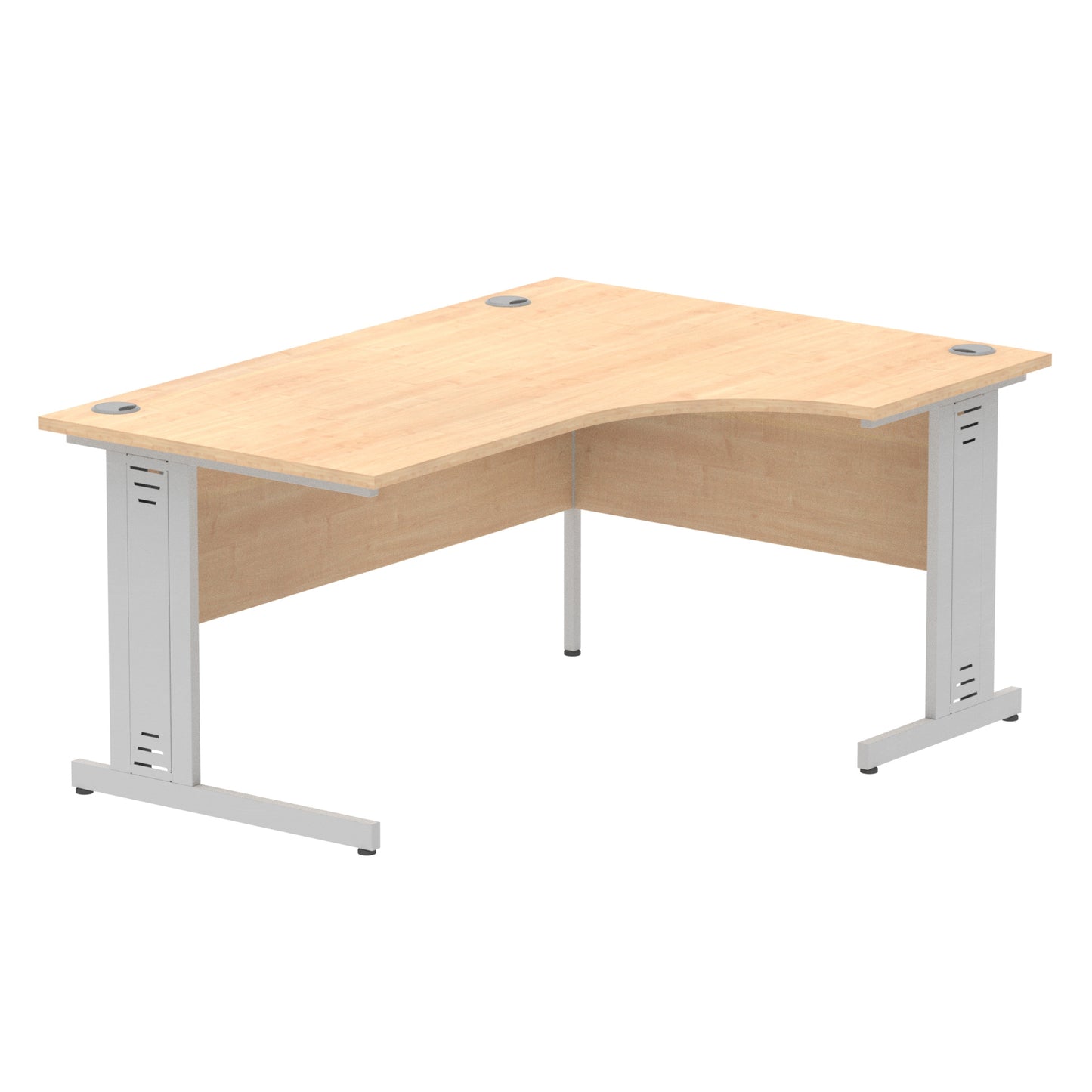 Impulse 1600mm Left Crescent Desk Cable Managed Leg
