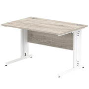 Impulse 1200mm Straight Desk Cable Managed Leg