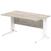 Impulse 1400mm Straight Desk Cable Managed Leg