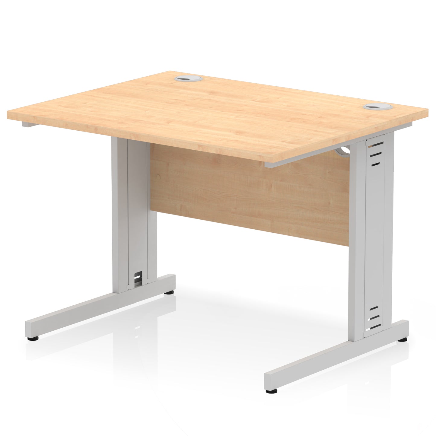 Impulse 1000mm Straight Desk Cable Managed Leg