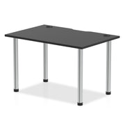 Impulse Black Series Straight Table 800mm Deep