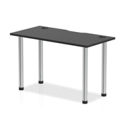 Impulse Black Series Slimline Straight Table 600mm Deep