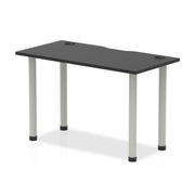 Impulse Black Series Slimline Straight Table 600mm Deep