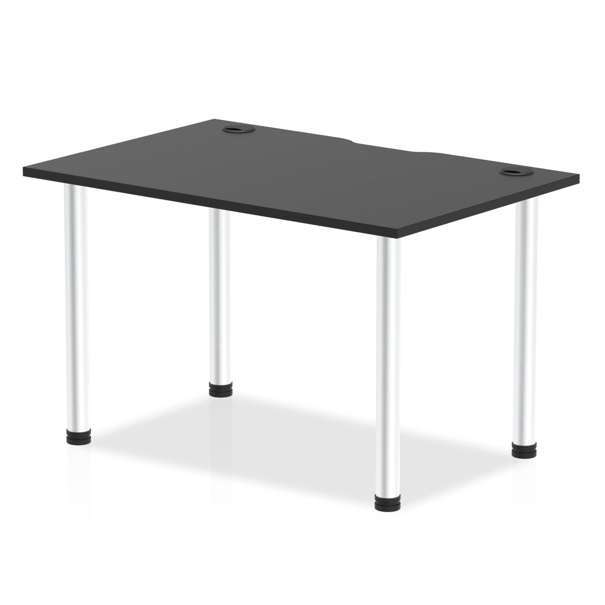 Impulse Black Series Straight Table 800mm Deep