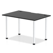 Impulse Black Series Straight Table 800mm Deep