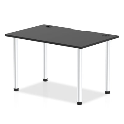 Impulse Black Series Straight Table 800mm Deep