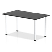 Impulse Black Series Straight Table 800mm Deep