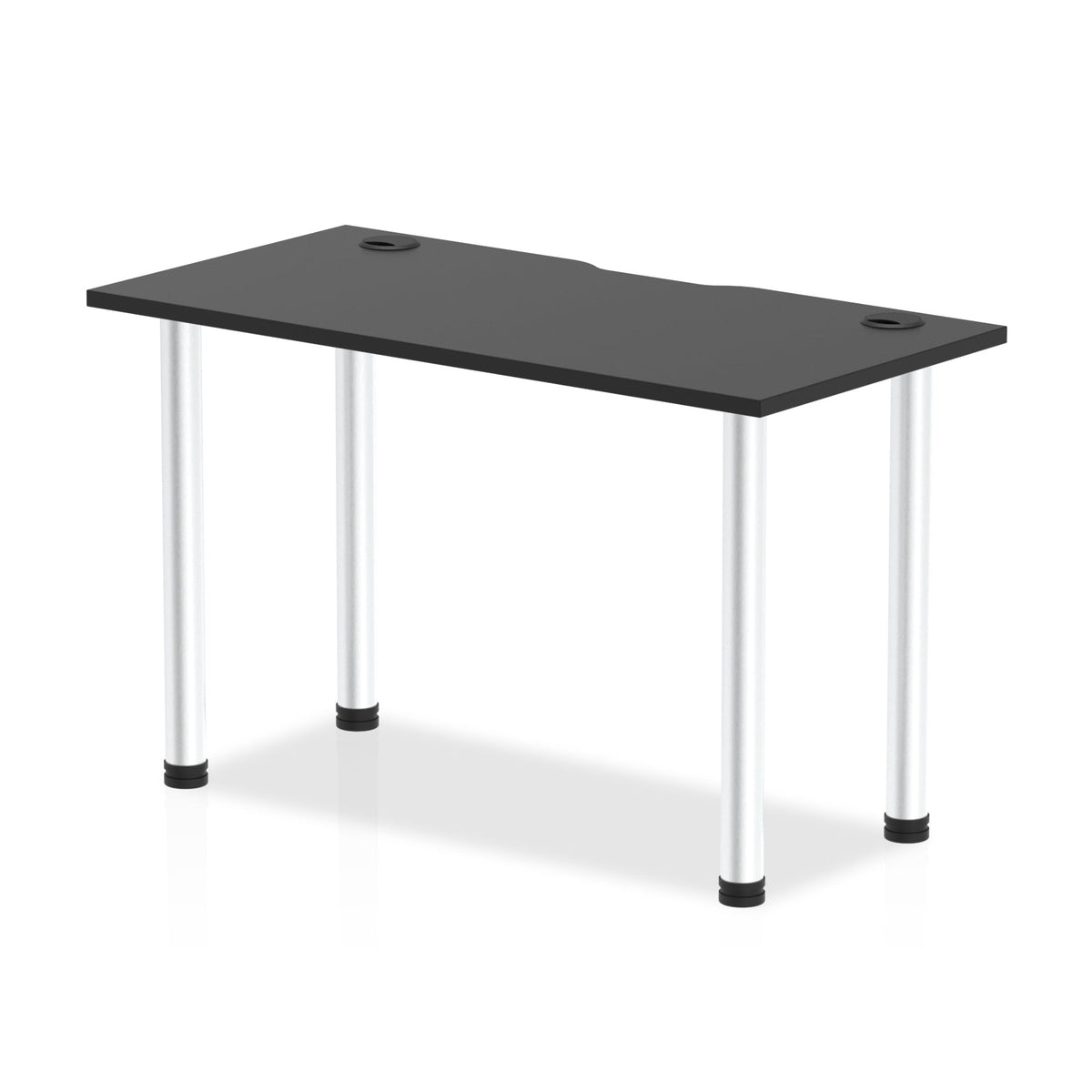 Impulse Black Series Slimline Straight Table 600mm Deep