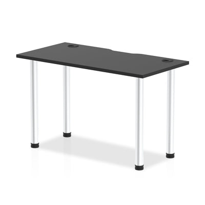 Impulse Black Series Slimline Straight Table 600mm Deep