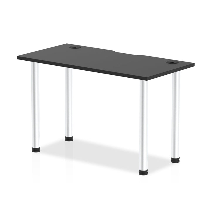 Impulse Black Series Slimline Straight Table 600mm Deep