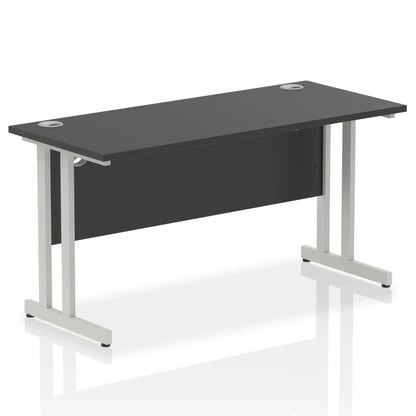Impulse 1400mm Slimline Desk Cantilever Leg - Black