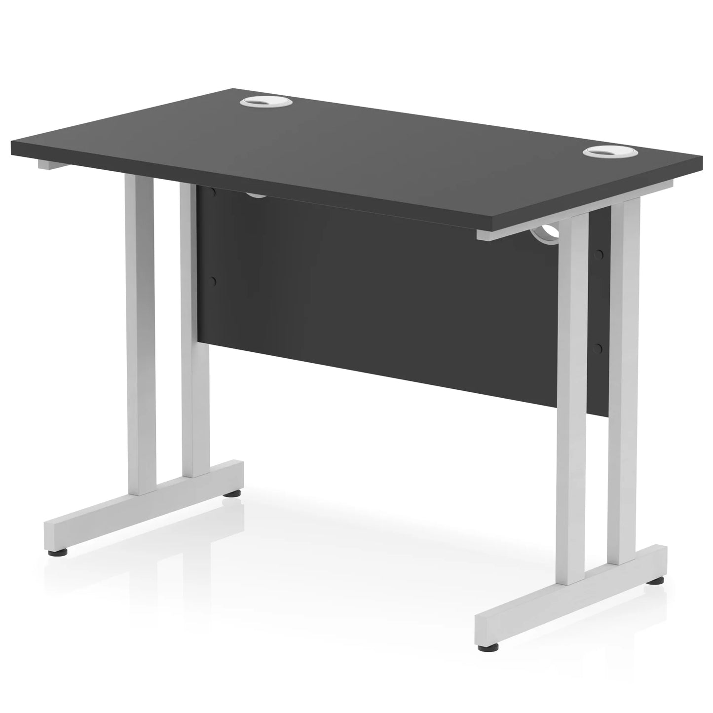 Impulse 1200mm Slimline Desk Cantilever Leg - Black