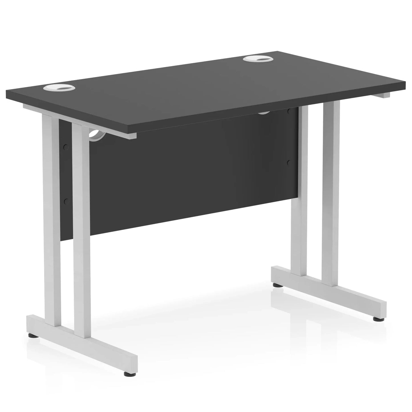 Impulse 1000mm Slimline Desk Cantilever Leg - Black