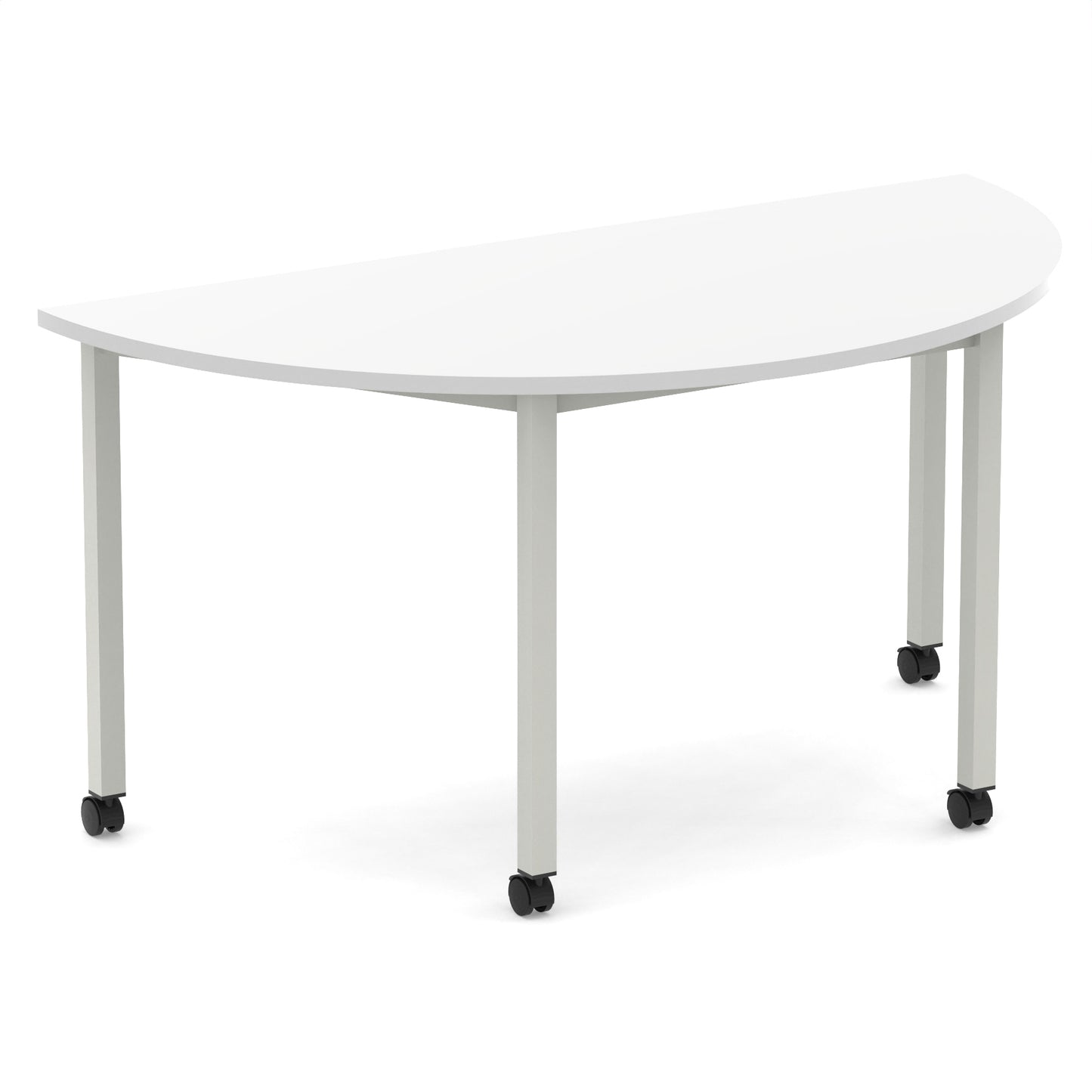 Impulse Semi-Circle Table Box Frame Leg With Castors