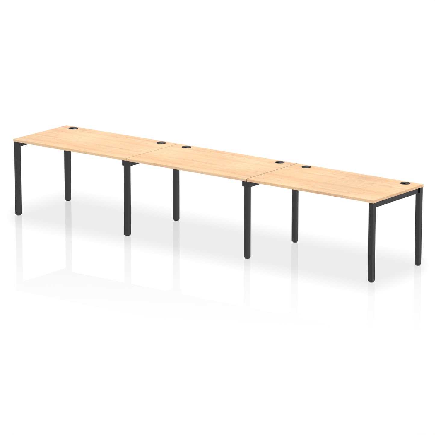 Impulse Single Row Bench Desk - 3 Person