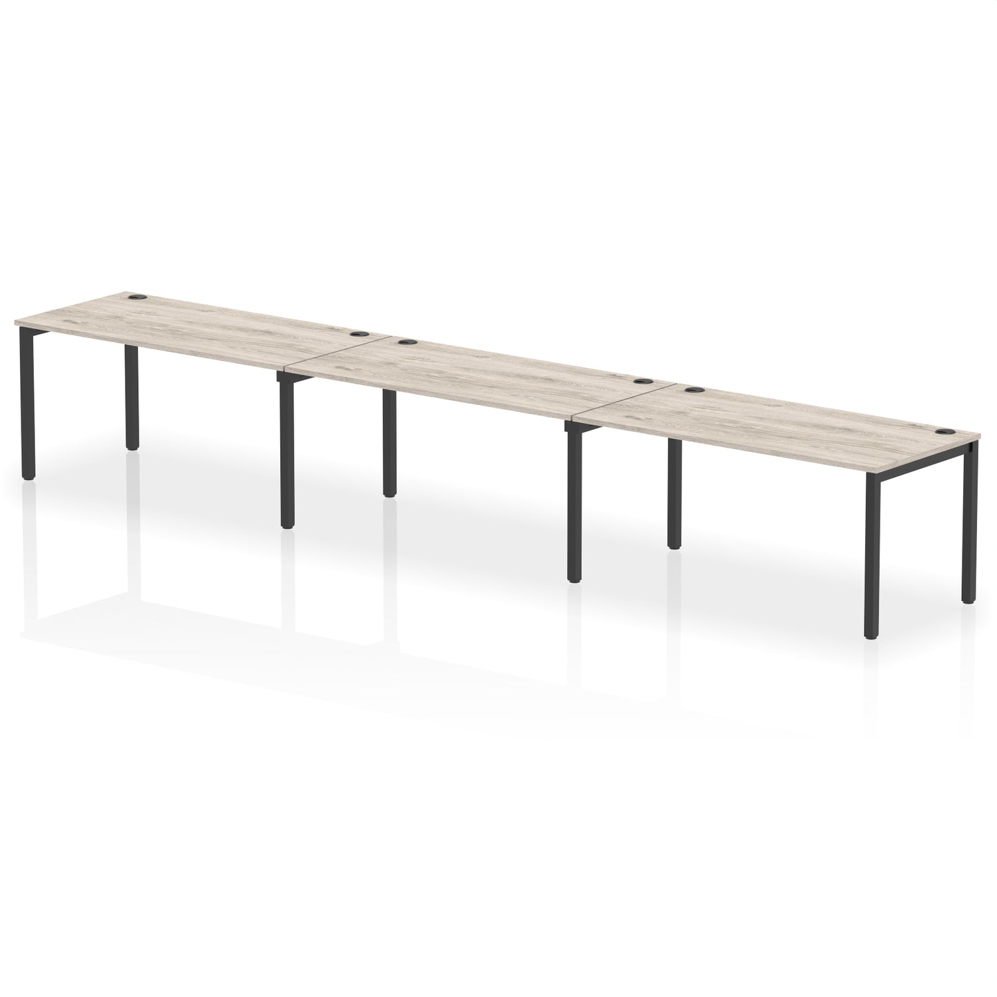 Impulse Single Row Bench Desk - 3 Person