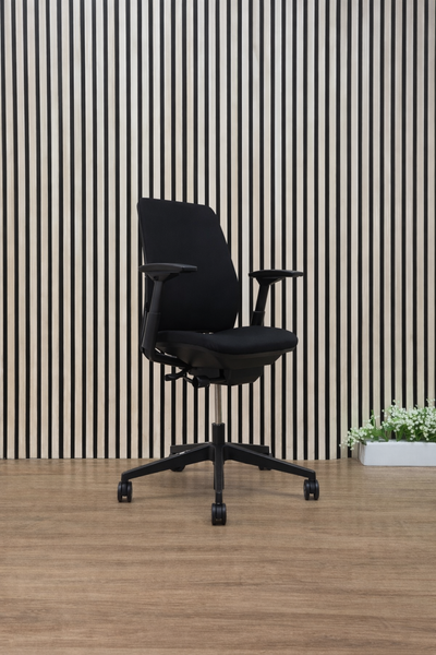 Steelcase Amia Office Chair Ergonomic Black Adjustable Arms Task Chair