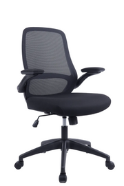 HERALD Ergonomic Office Chair with 3D Flip-Up Arms | Compact Mesh Desk Chair | 2026 Advanced Flip-Arm Posture Chair for Home & office Use