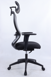 BARON Ergonomic Office Chair with Back Support | Black Mesh | 4D Adjustable Desk Chair for 8-Hour Posture Support | The Office Furniture Tech