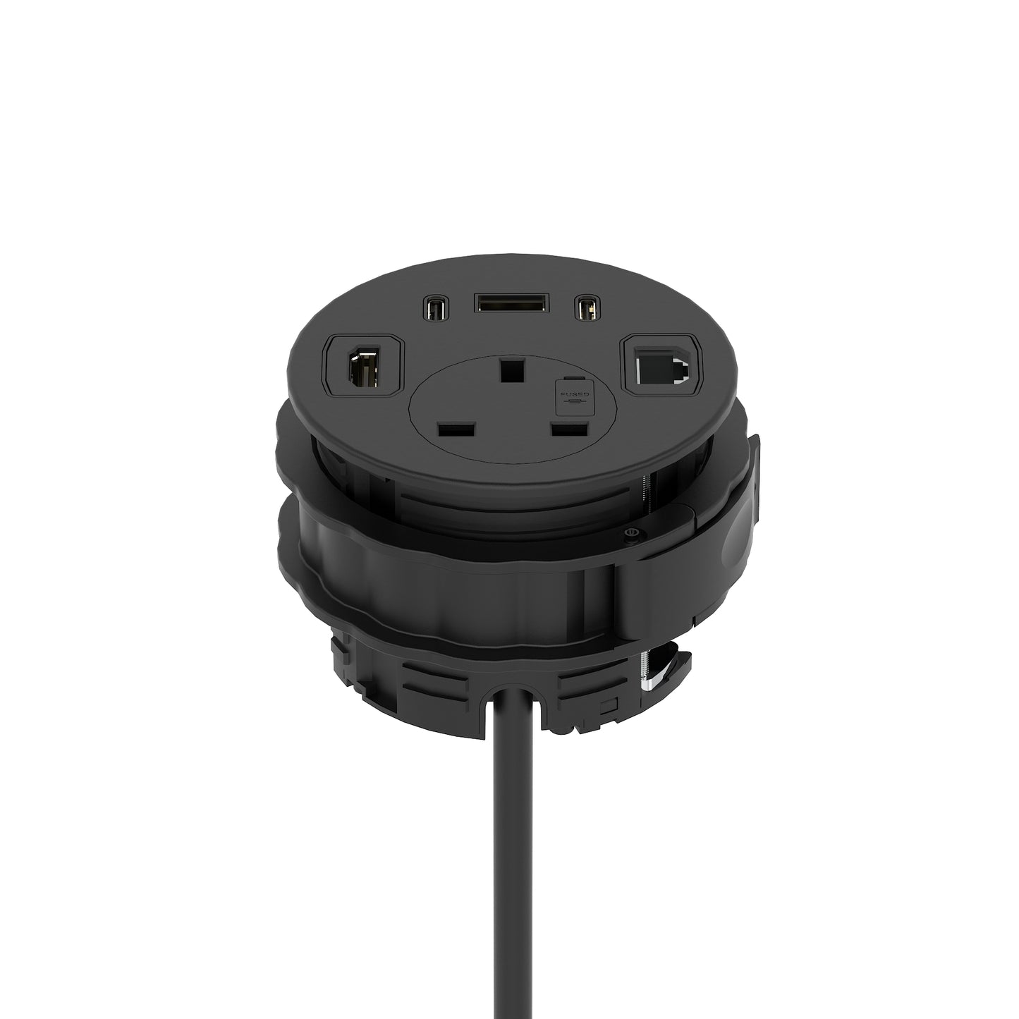 Impulse Round Power Unit Module 1x Socket