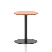 Italia Round Poseur Table Black Leg