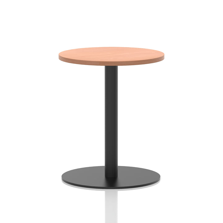 Italia Round Poseur Table Black Leg