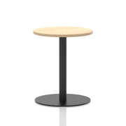 Italia Round Poseur Table Black Leg