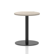 Italia Round Poseur Table Black Leg