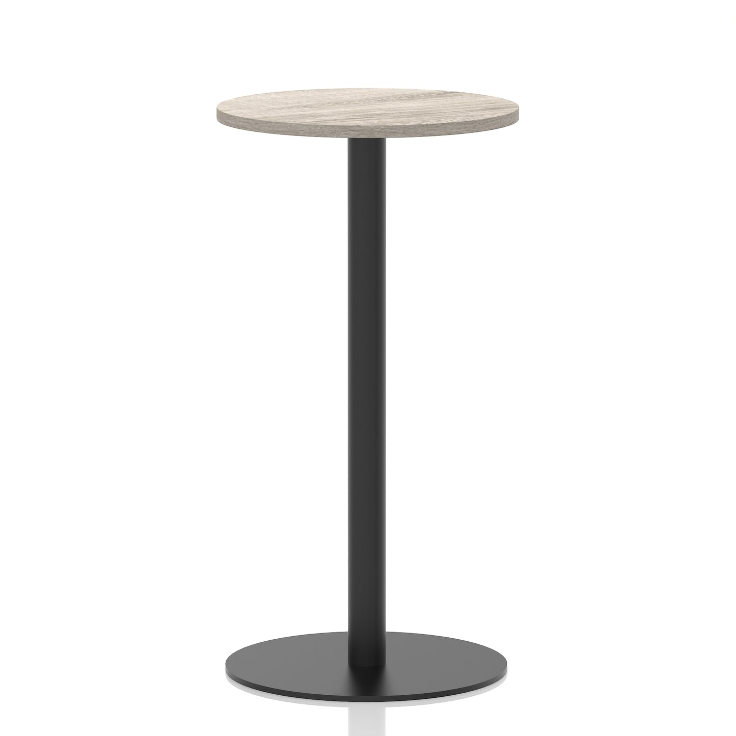 Italia Round Poseur Table Black Leg