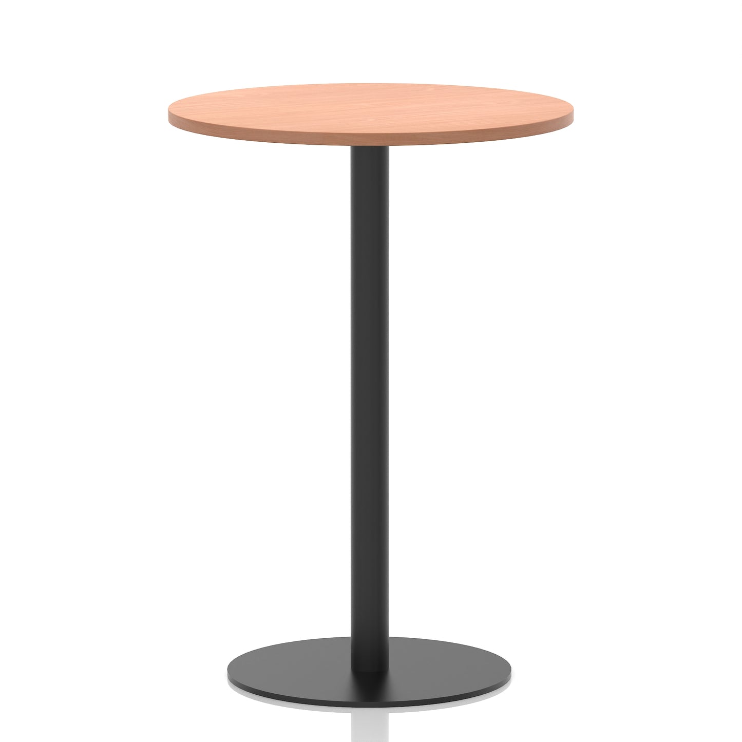 Italia Round Poseur Table Black Leg