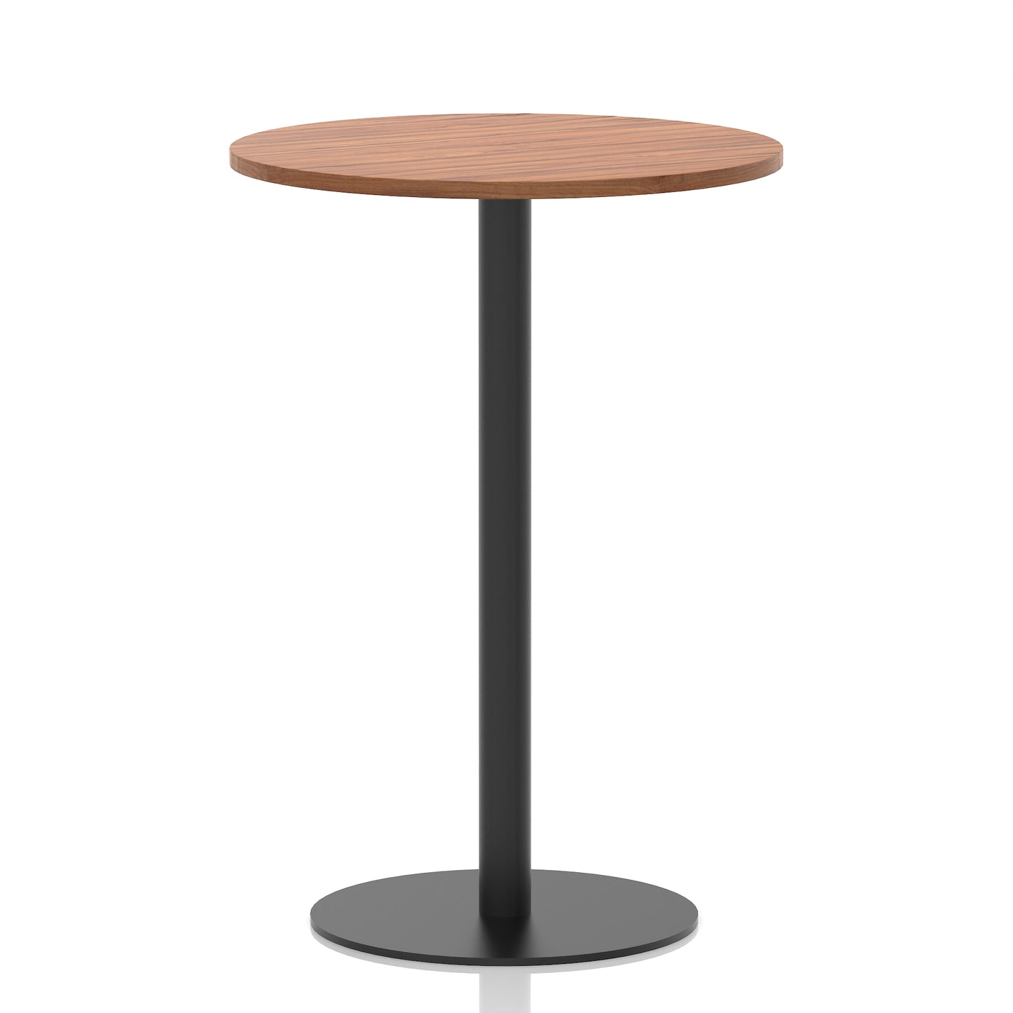 Italia Round Poseur Table Black Leg