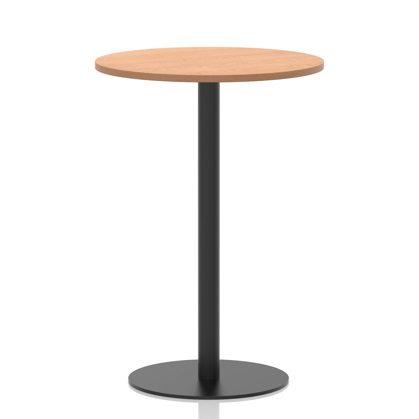 Italia Round Poseur Table Black Leg