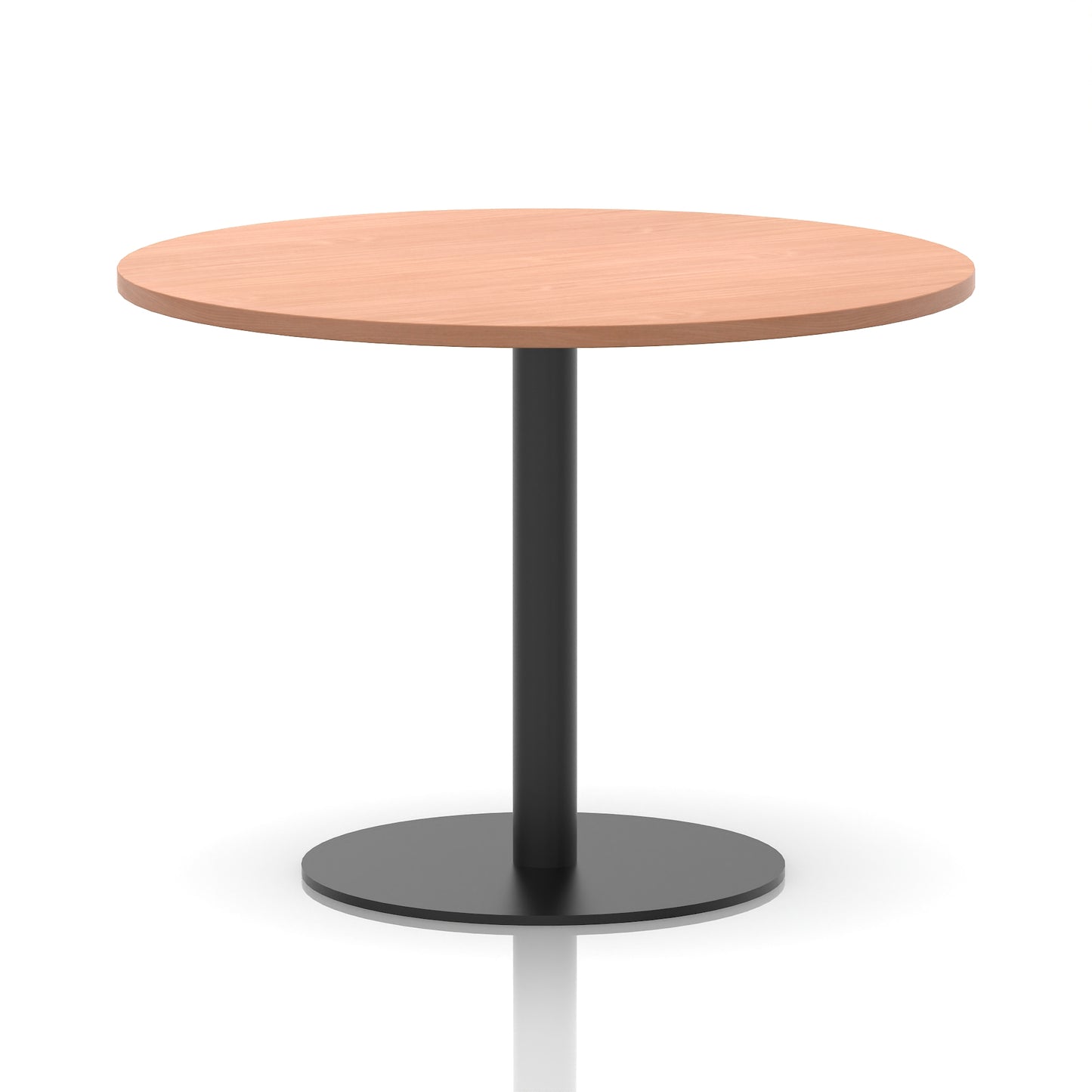 Italia Round Poseur Table Black Leg